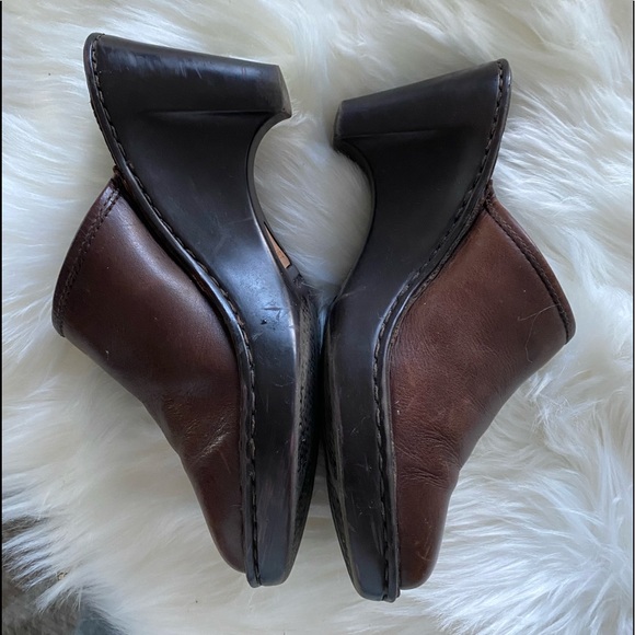 BORN brown leather mules - Picture 4 of 7